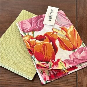 Floral Kitchen Towel Set - Multicolor